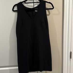 Milly v neck black dress size 2